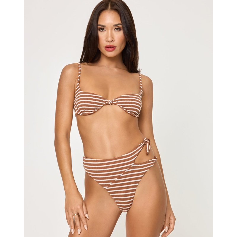 Tulip Bikini Top - Brown Sugar