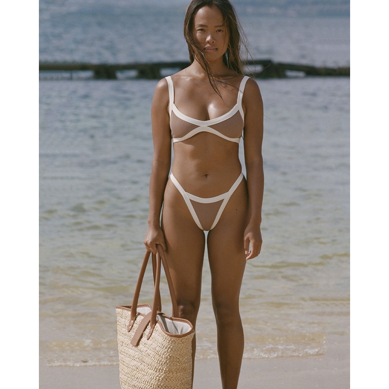 Taylor Bikini Top - Saddle-Cream