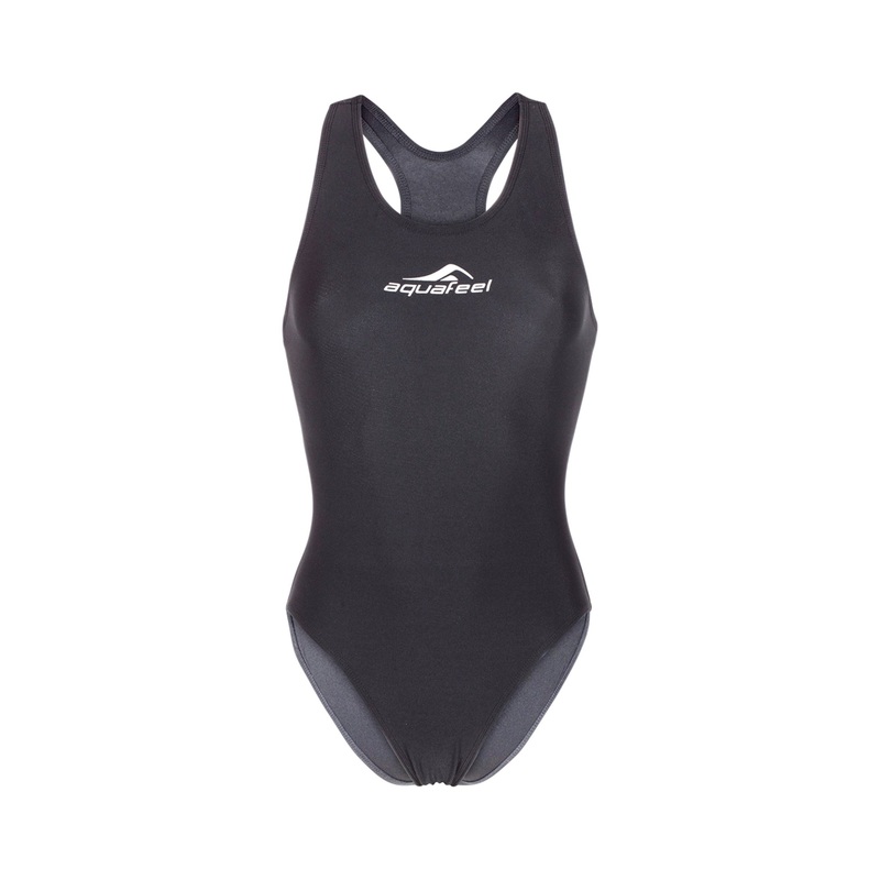 Aquafeel Classic Open Back Ladies Swimsuit - Black
