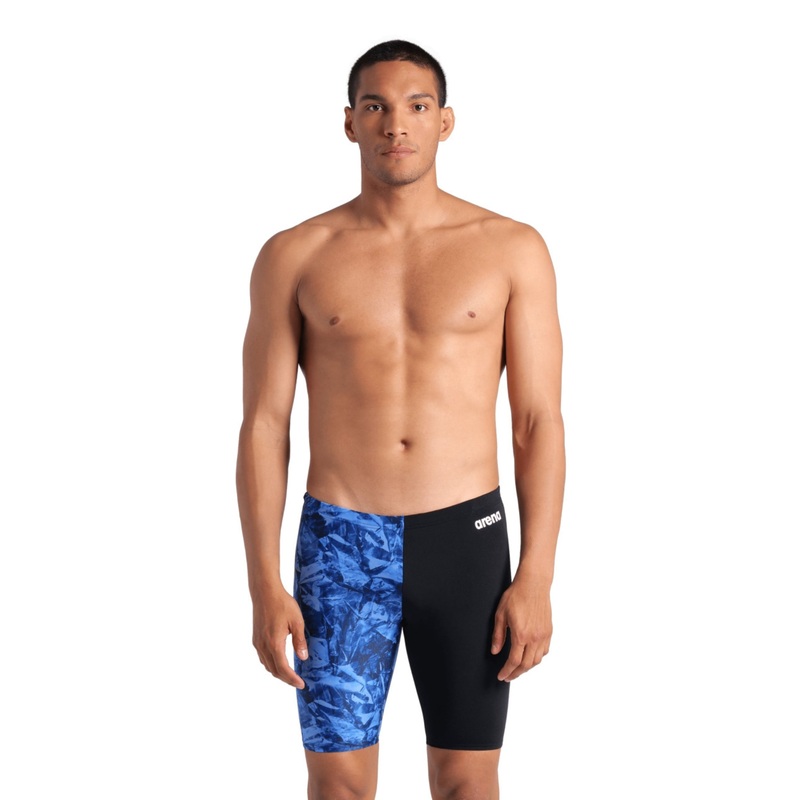Arena Crackle Swim Jammer - Black/Team Royal