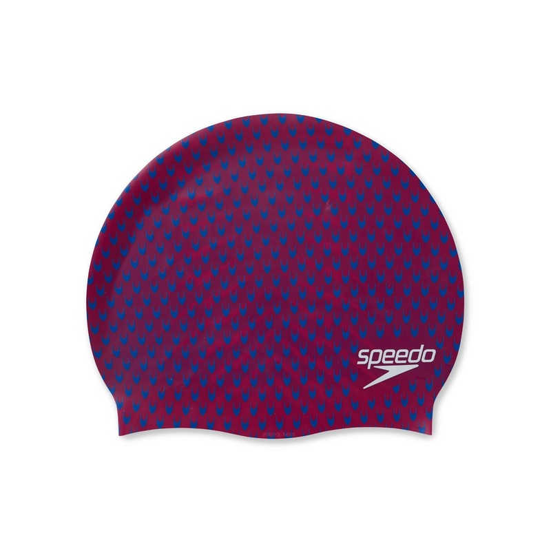 Speedo Reversible Moulded Silicone Swim Cap - Magenta/Blue