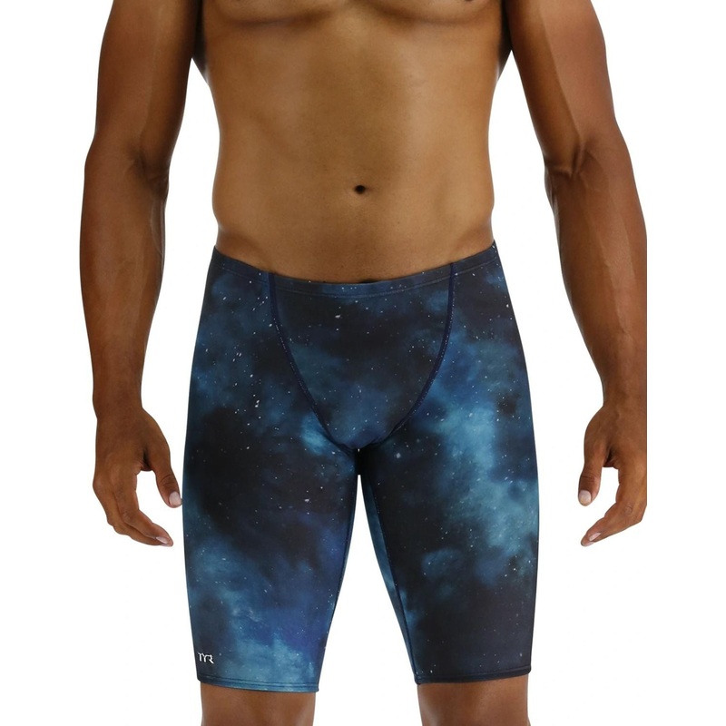 TYR Cosmic Night Durafast Elite Swim Jammer - Teal/Multi