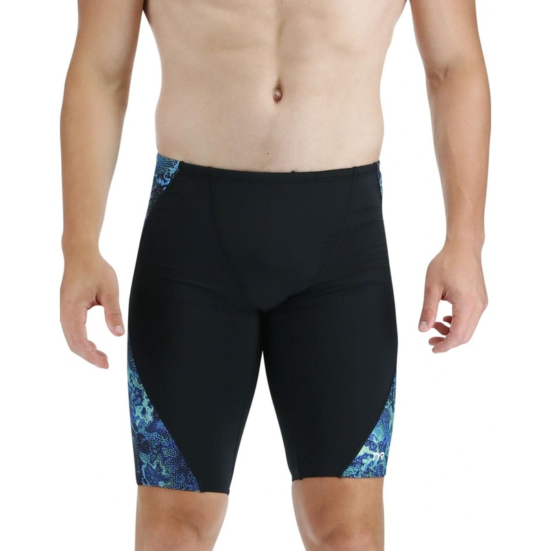 TYR Diploria Durafast Lite Blade Splice Swim Jammer - Blue/Green