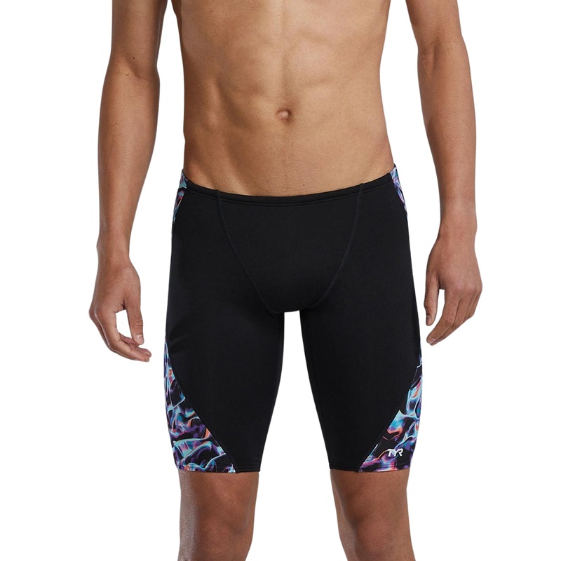 TYR Energia Durafast Elite Blade Splice Swim Jammer - Black/Multi