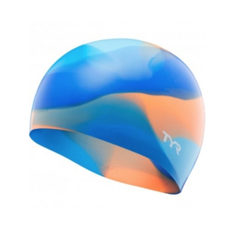 TYR Junior Tie Dye Graphic Silicone Swim Cap