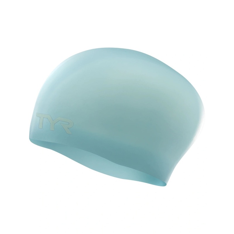 TYR Long Hair Wrinkle-Free Silicone Swim Cap