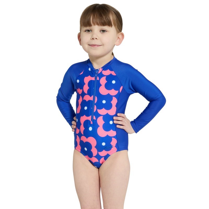Zoggs Tots Girls Disco Vibe Paddle Suit - Blue