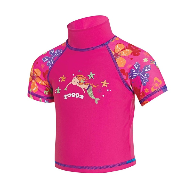 Zoggs Tots Girls Sun Protection Top - Pink