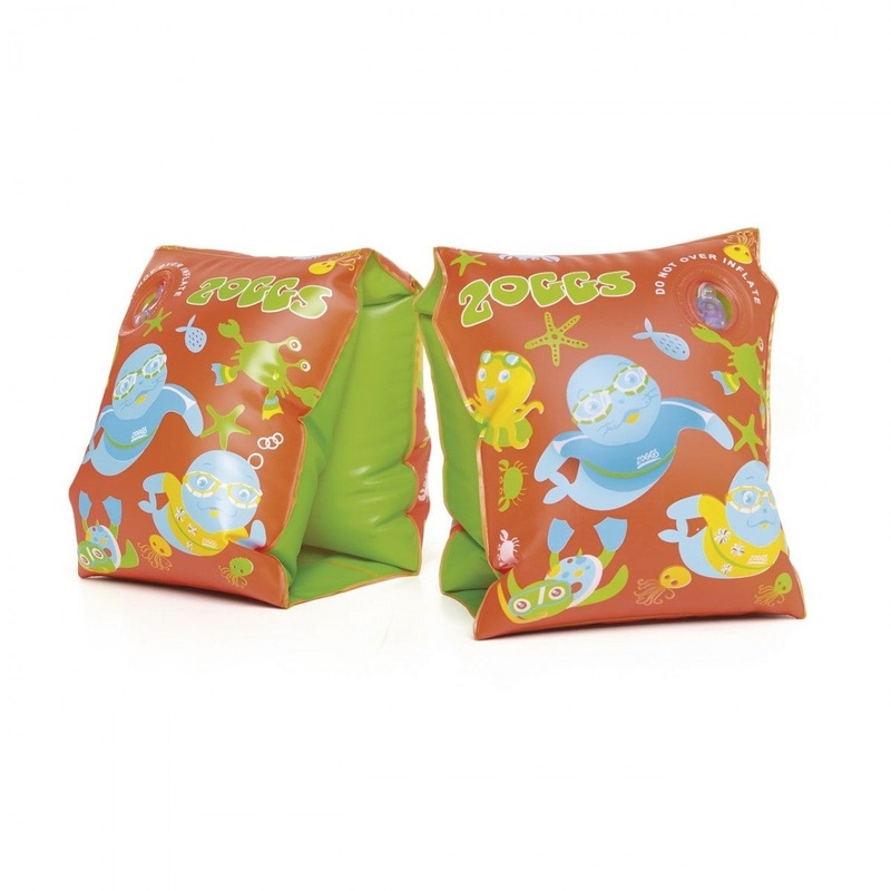 Zoggs Zoggy Swim Armbands - 1-6 Years - Orange/Green
