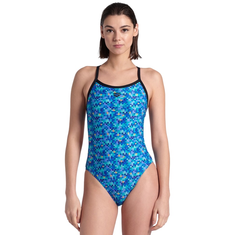 Arena Pooltiles Challenge Back Swimsuit - Black/Blue