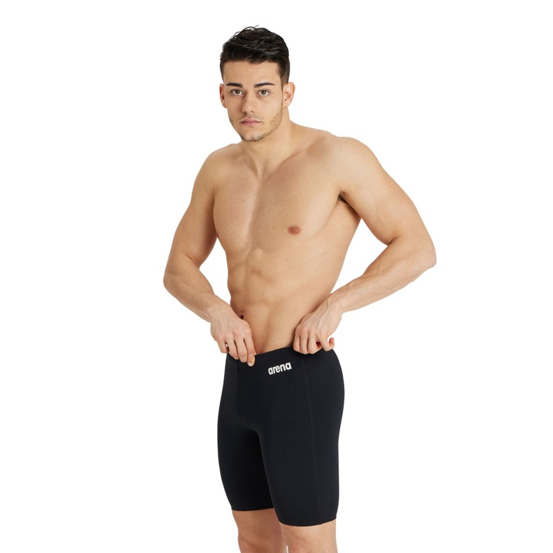 Arena Team Solid Swim Jammer - Black/White