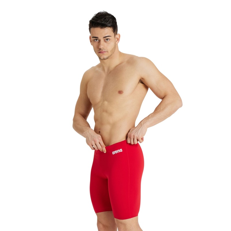Arena Team Solid Swim Jammer - Red/White