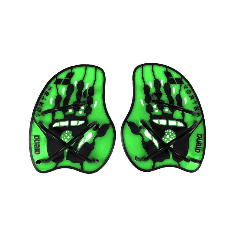 Arena Vortex Evolution Hand Paddle - Acid Lime/Black