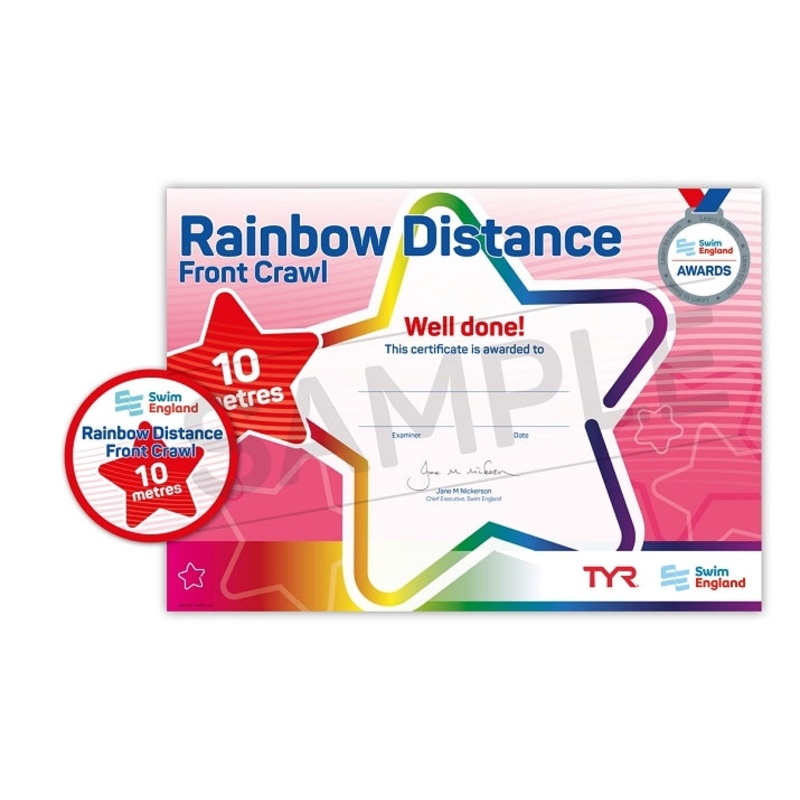 ASA Swim England Rainbow Stroke Award - Front Crawl - 10m