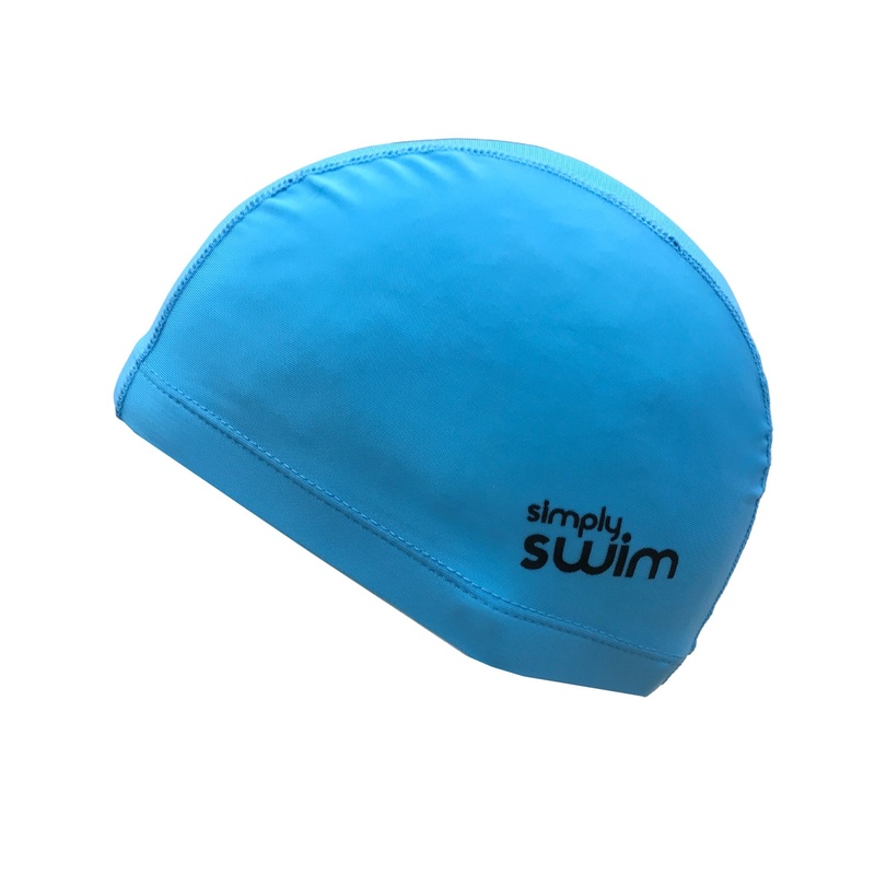 Simply Swim Junior Lycra Fabric Swim Cap - Solid Colours
