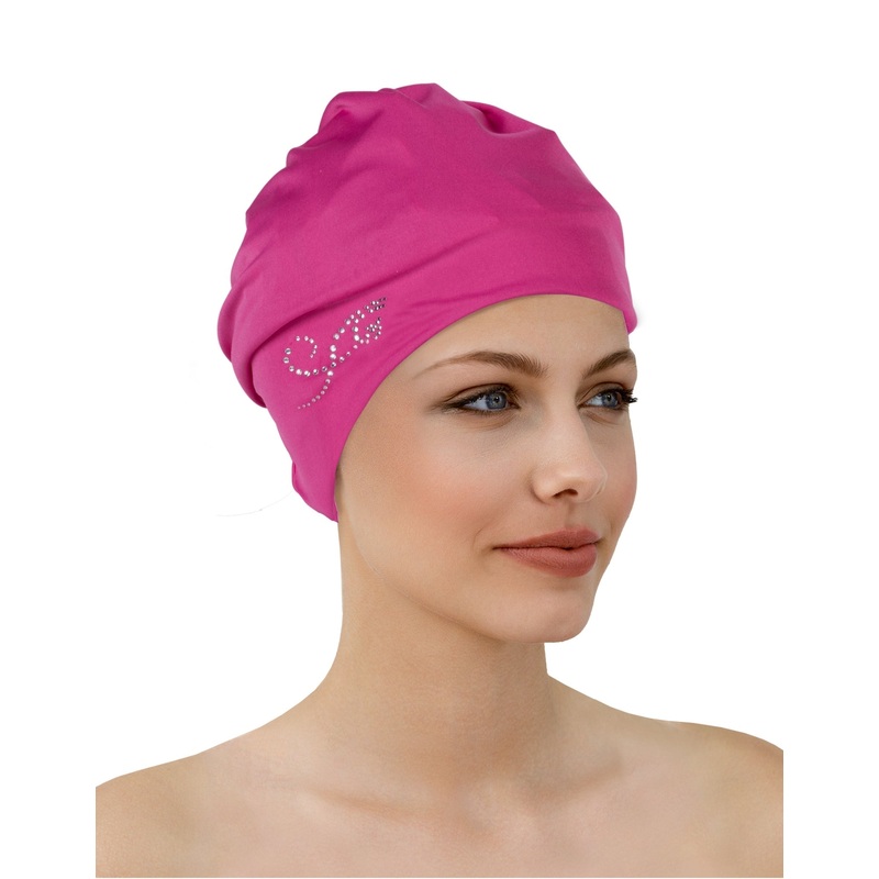 Applique Fabric Swim Cap
