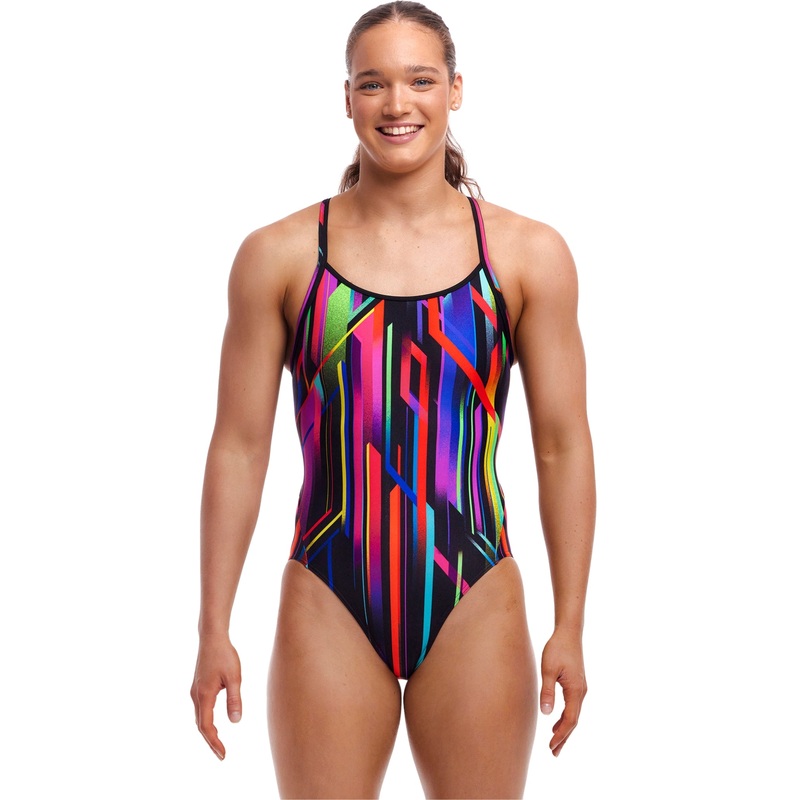 Baby Beamer Diamond Back Swimsuit - Black/Multi