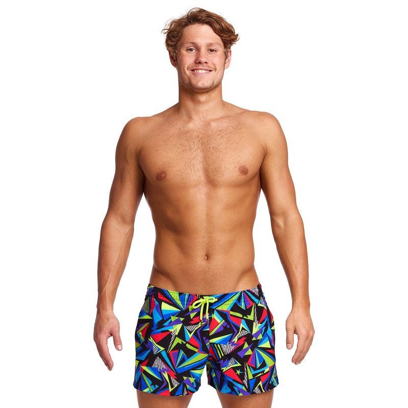 Beat It Shorty Swim Shorts - Black/Multi