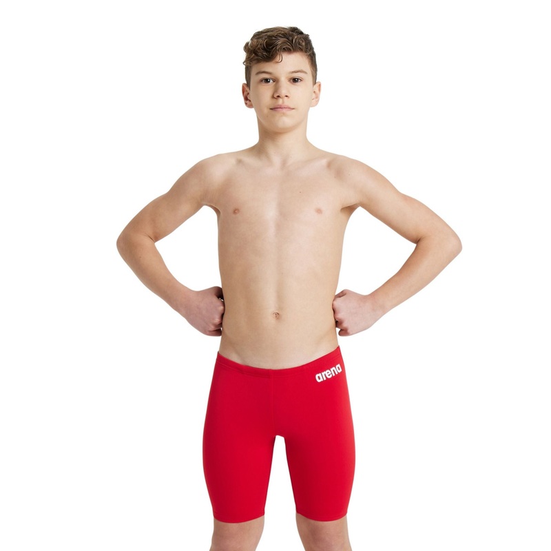Boys Team Solid Swim Jammer - Red/White