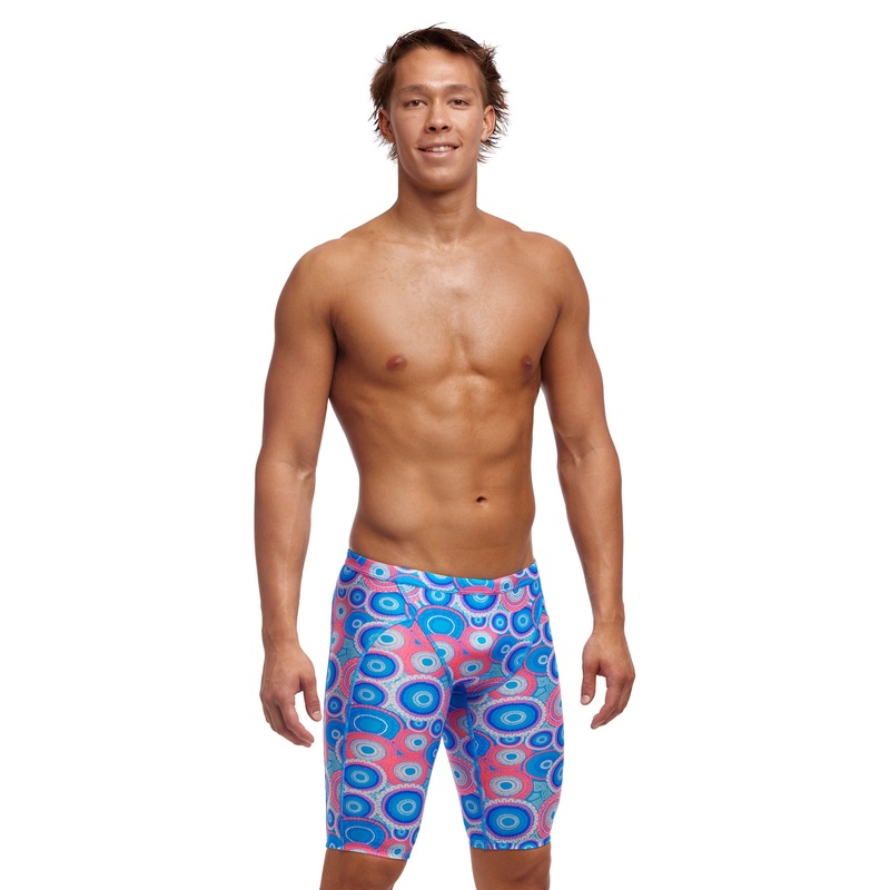 Bundjalung Blue Swim Training Jammers - Blue/Pink