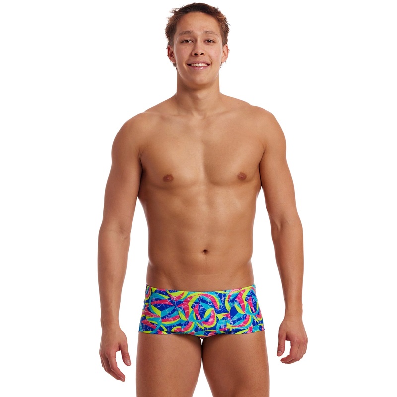 Choppy Waters Classic Swim Trunks - Blue/Multi