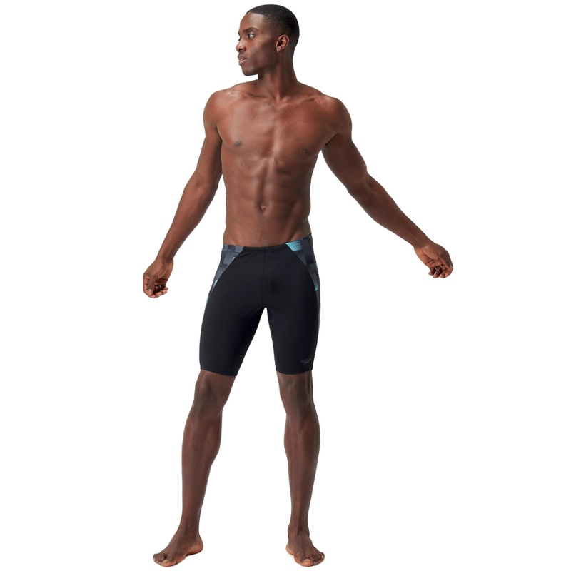 Endurance+ Max Splice Swim Jammer - Black/Grey