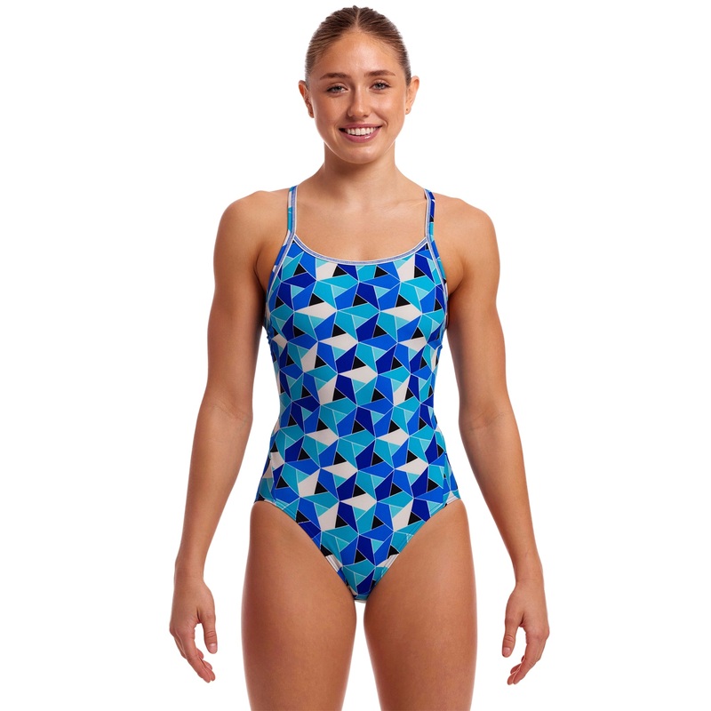 Tetra Tonic Diamond Back Swimsuit - Blue