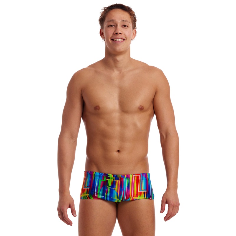 The Glitch Sidewinder Swim Trunks - Blue