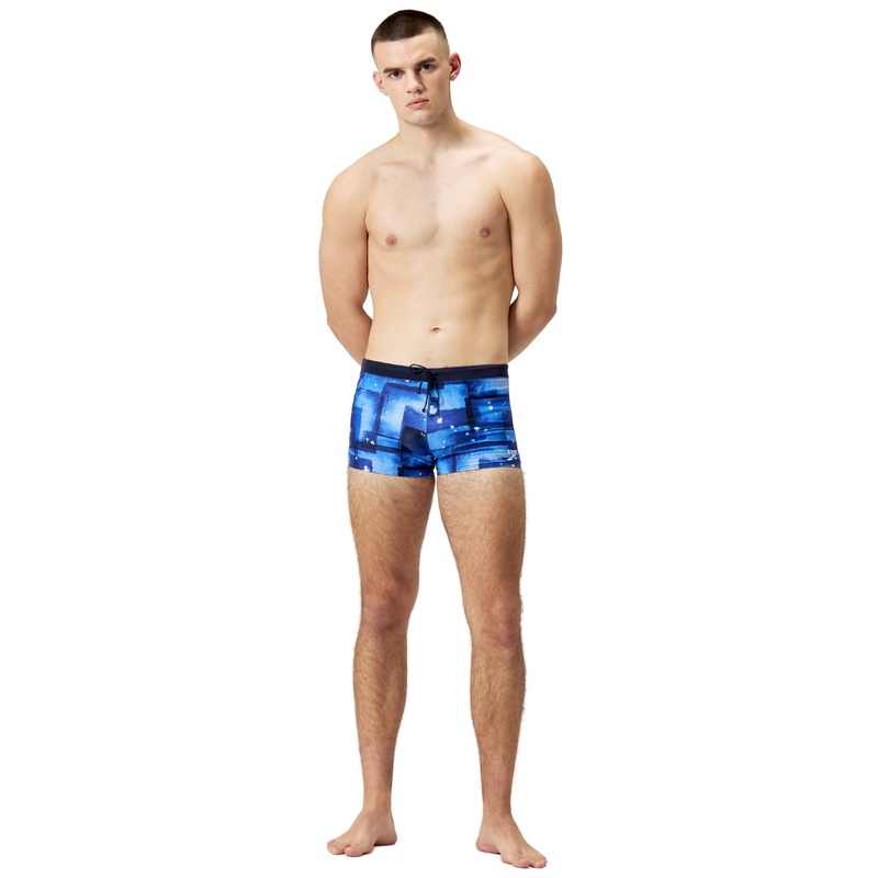 Valmilton Allover Aquashort - Blue/Navy