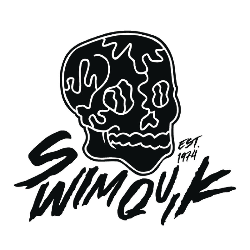 Black Swim Quik Skull Transfer