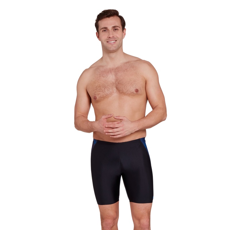 Web Cruise Mid Swim Jammer - Black/Blue
