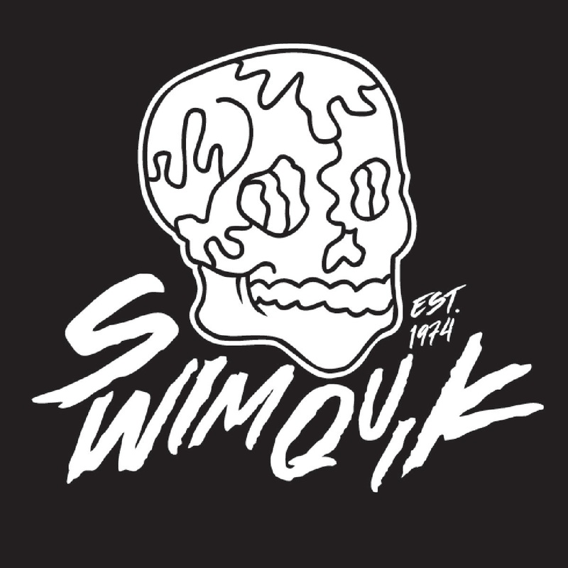 White Swim Quik Skull Transfer