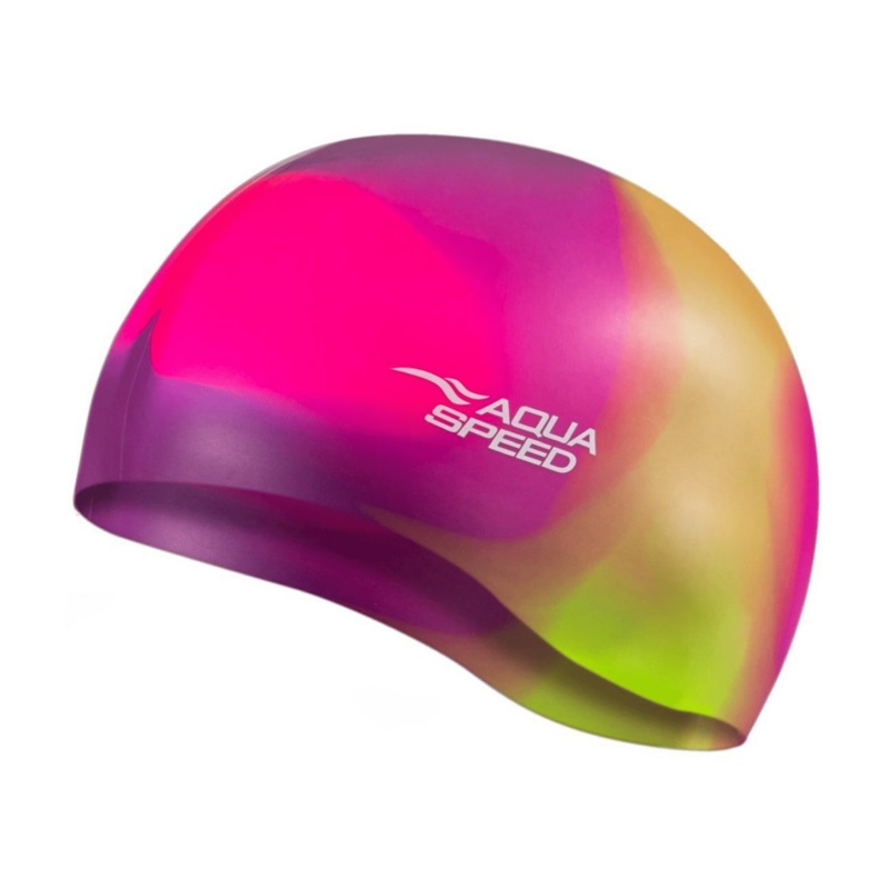Aqua Speed Bunt Swimming Cap - Pink Rainbow