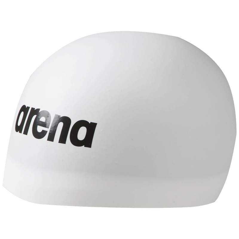 Arena 3D Soft Racing Swimming Cap - White