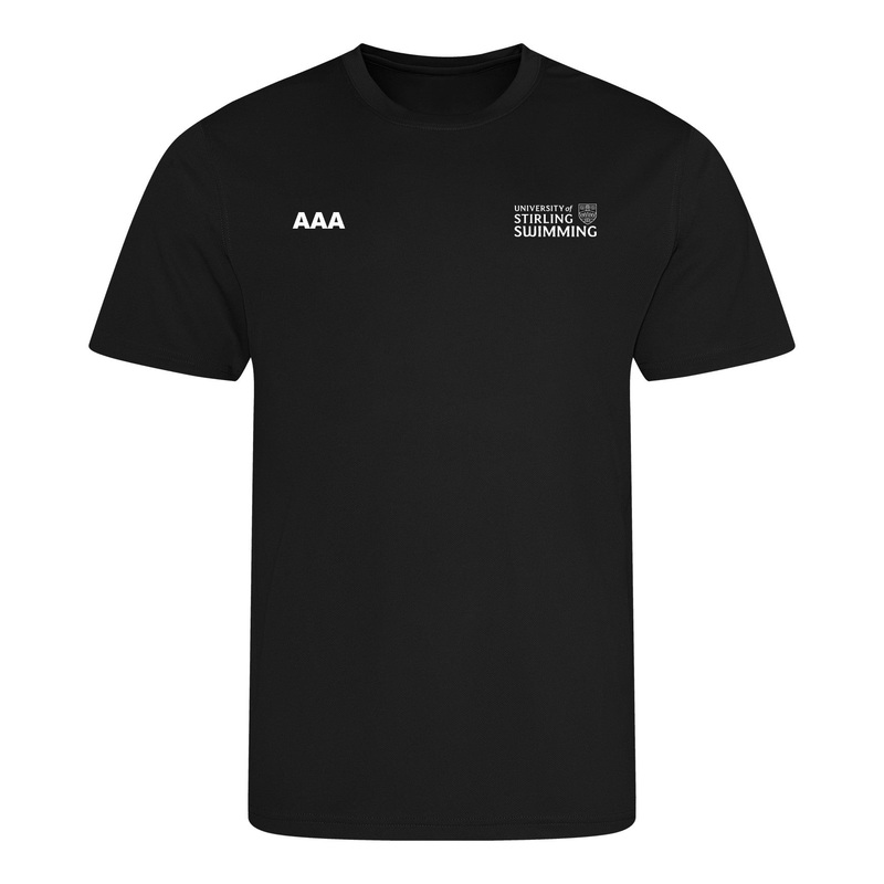 University of Stirling Swimming Team Shirt - Black