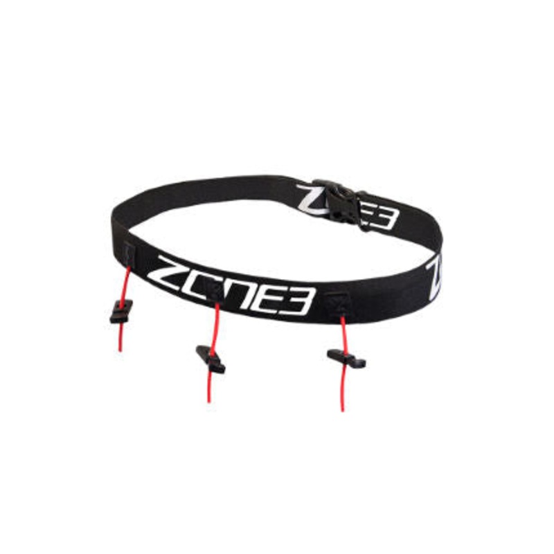 Zone3 Race Belt - Black/Red/White