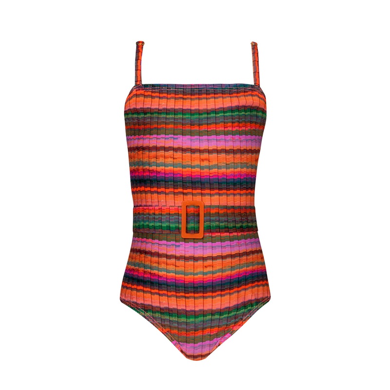 Kids Jetty Stripe Brixtyn Belted One Piece