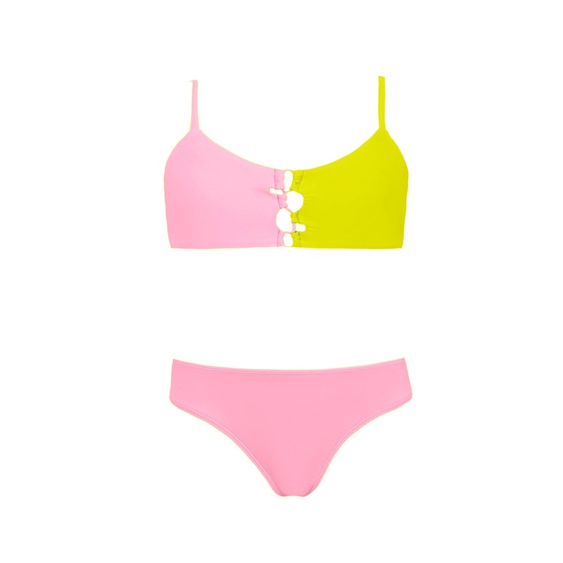Kids Pop Pink Cammy Loop Bikini (FINAL SALE)