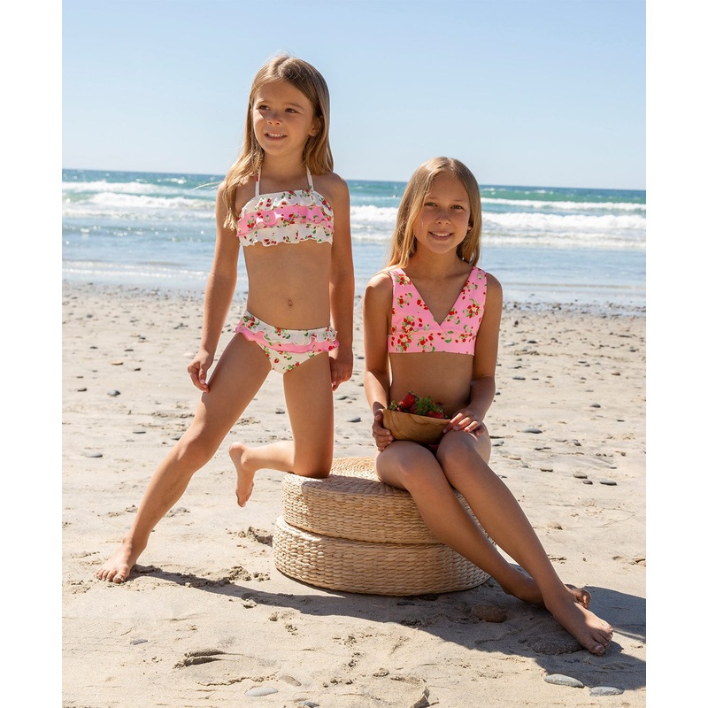 Kids Strawberry Fields Ruffle Bikini (FINAL SALE)