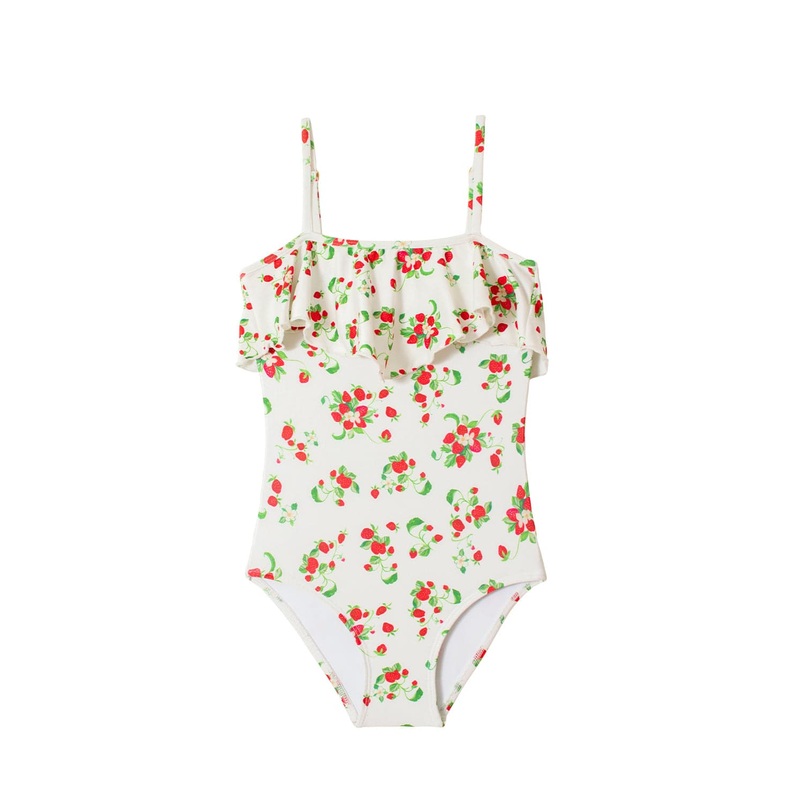 Kids Strawberry Fields Ruffle One Piece (FINAL SALE)