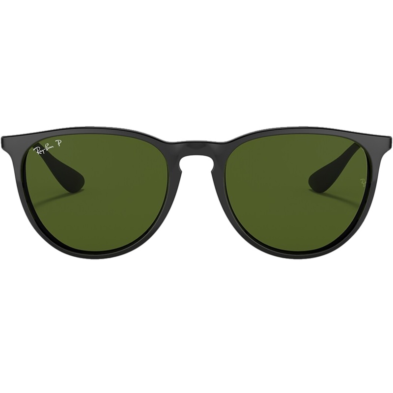 Erika Low Bridge Gloss Black/Green Polarized
