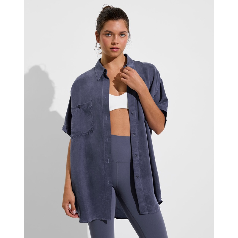 Day Trip Button Down - Varsity