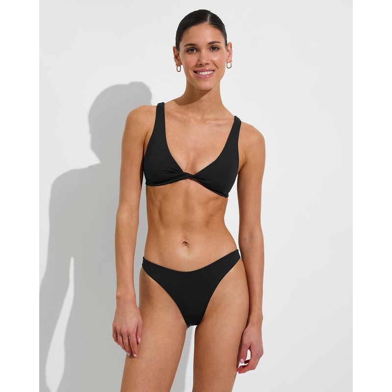Twisted Plunge Top - Jet