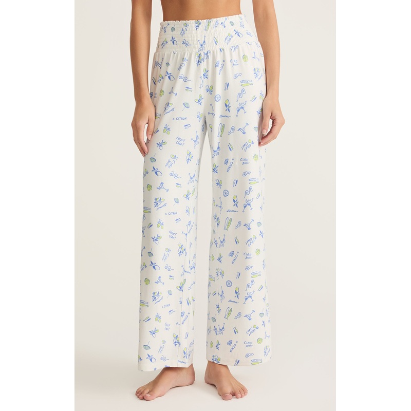 Dawn Citron Pant by Z Supply - White