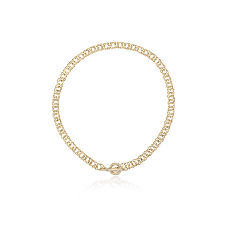 All About That Chain Crystal Necklace