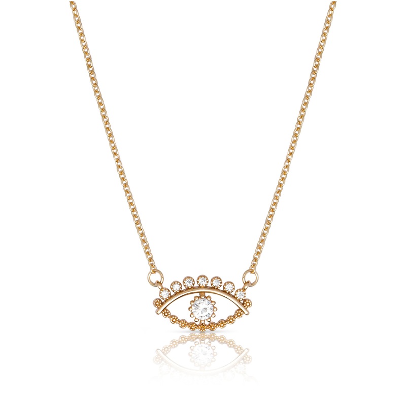 All Knowing Eye Crystal Necklace