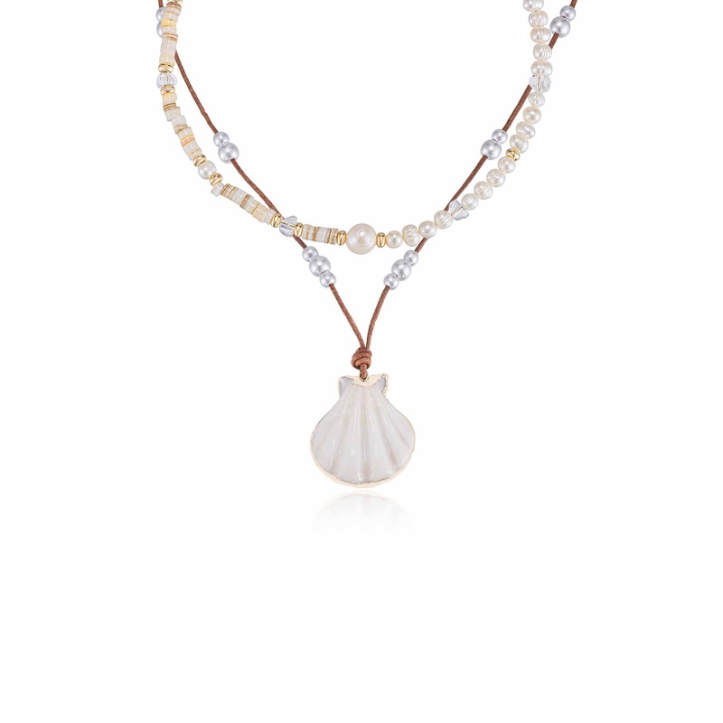 Beach Days Shell Pendant Necklace Set