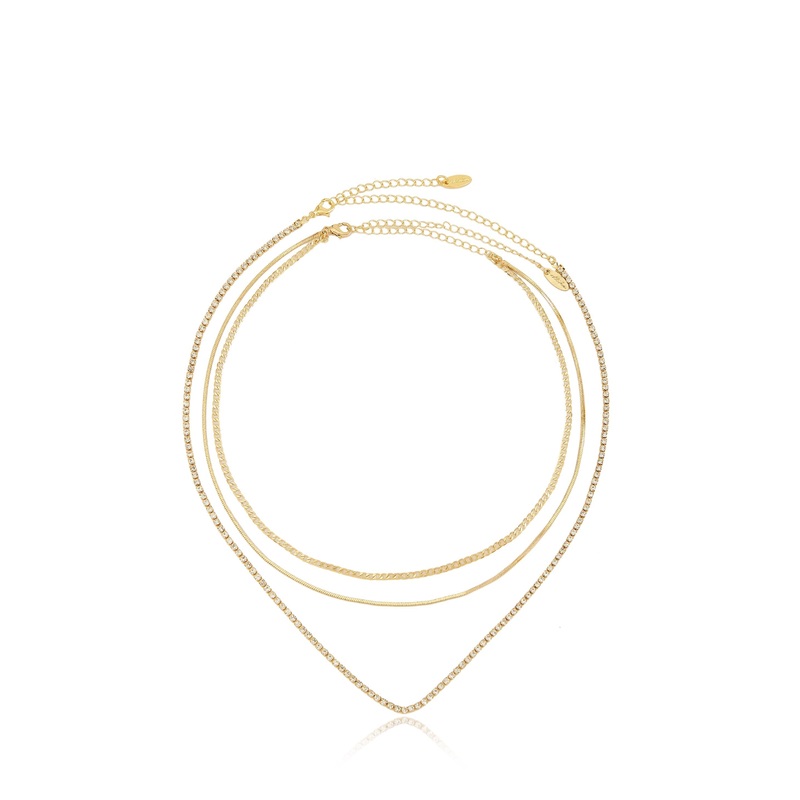 Minimal Layers Crystal Necklace