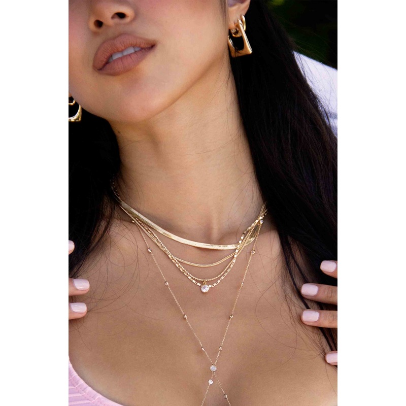 All the Chains Layered Necklace by Ettika