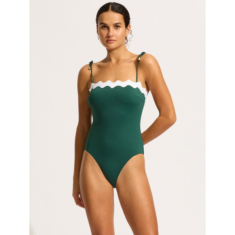 Gia Ric Rac One Piece in Evergreen